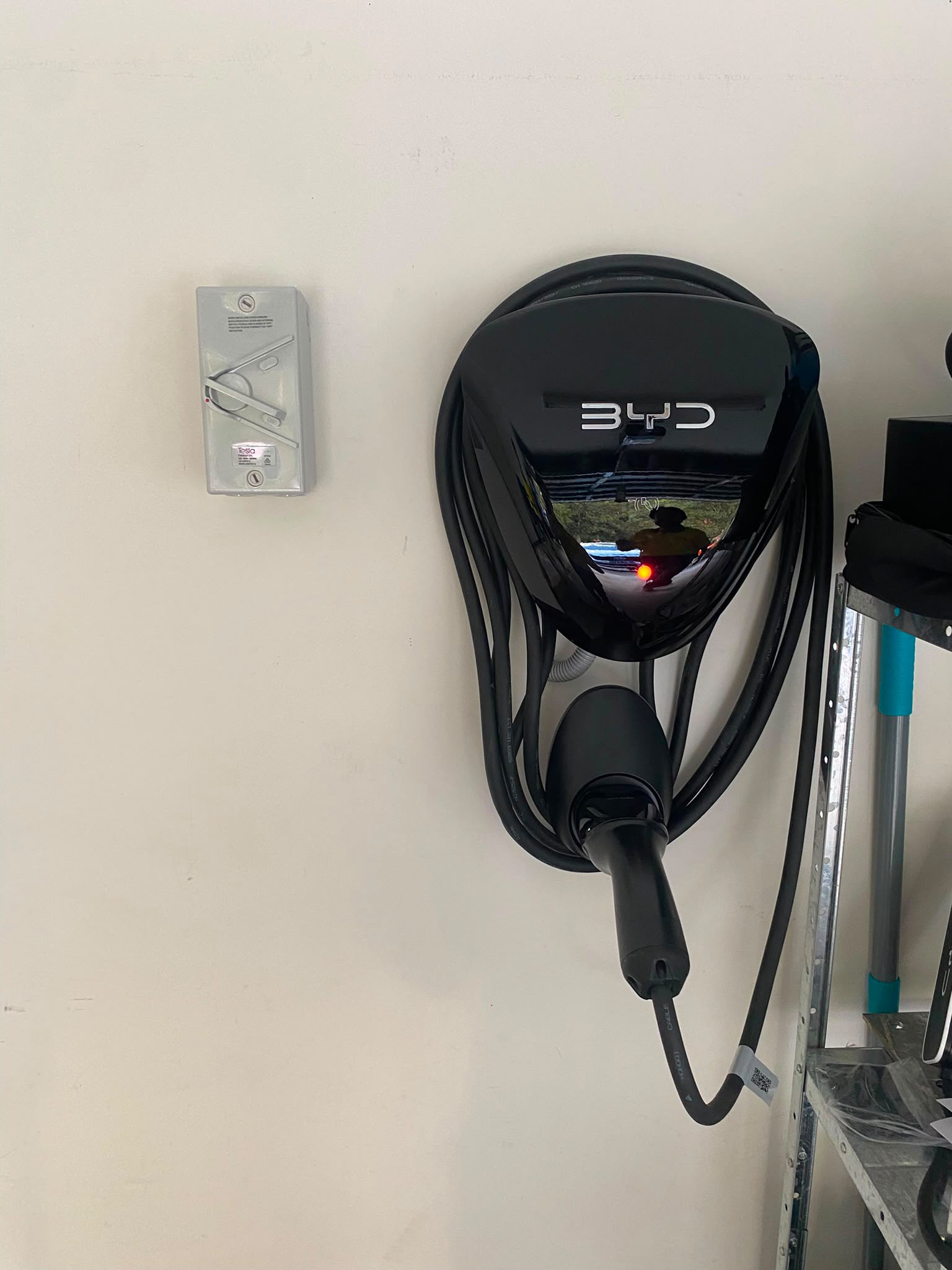 Installed BYD electric vehicle charger