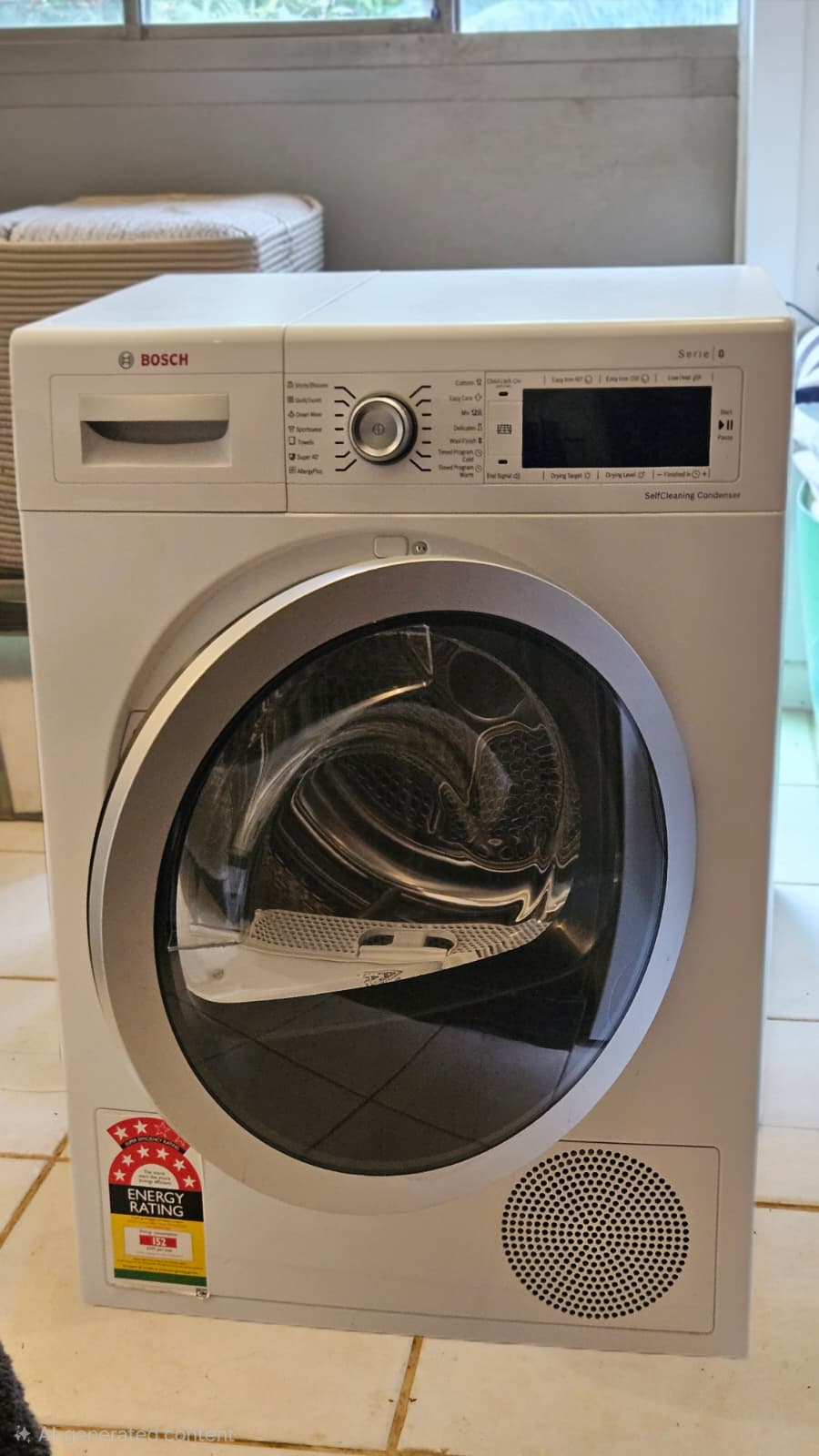 Bosch dryer ready after service