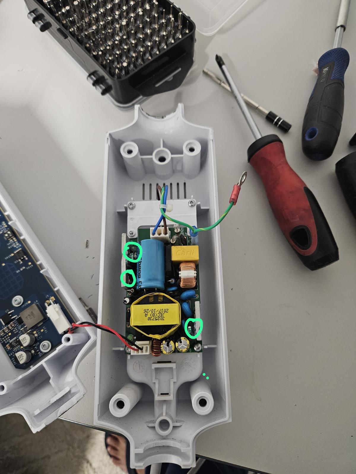 Detailed electronic component diagnostic work
