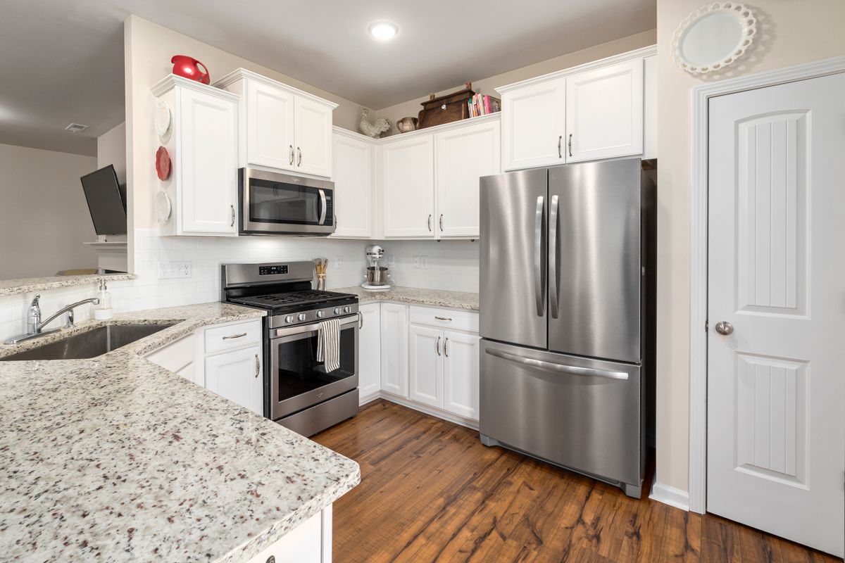 Modern refrigerator in a kitchen